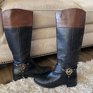 Michael Kors leather boots size 8